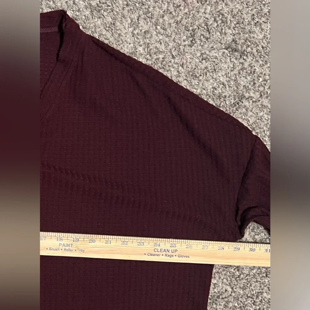 Indigo Thread Burgundy Long Sleeve Button Down Cardigan Sweater! Size 1X.